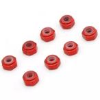  Kyosho MZW128R M2 aluminium нейлон цветная гайка 8 штук входит ( красный )