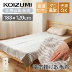 [在庫処分]コイズミ 電気毛布 掛け敷き兼用 188x120cm KDK-60241 シングル 洗える 毛布 電機 頭寒足熱 ベーシック 頭寒足熱 ダニ退治 2024年製 KDK60241||