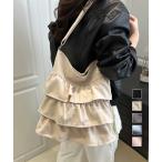 ショッピングフリル フリルショルダーバッグ ティアードバッグ