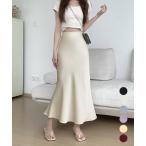 サテンマーメイドスカート ハイウエスト【ネコポス投函】