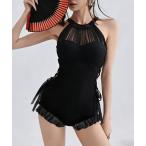  прозрачный One-piece купальный костюм топ на бретелях [ кошка pohs почтовый ]