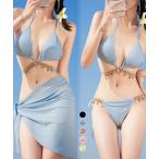 ビキニ セクシー水着3点セットレディース【ゆうパケット可】