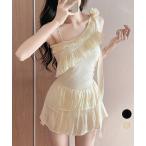  оборка One-piece купальный костюм женский body type покрытие [ кошка pohs почтовый ]