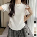 無地 Tシャツ クルーネック レディース【ネコポス投函】