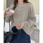 ボーダーTシャツ レディース長袖tシャツ【在庫限り】売り尽くしセール【ネコポス投函】