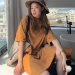 ゆったり Tシャツワンピース レディース【ネコポス投函】