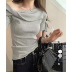 片方オフショルtシャツ レディース 半袖【ネコポス投函】