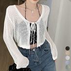 カーディガン長袖 レディース ショ