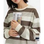 ボーダー柄Ｔシャツカットソープルオーバー【ネコポス投函】