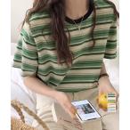 マルチボーダーTシャツ 半袖カットソー夏【ネコポス投函】