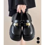 ショッピング厚底 厚底ローファー チャンキーヒールシューズ