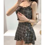  серебристый жевательная резинка проверка бикини купальный костюм 2 позиций комплект [ кошка pohs почтовый ]