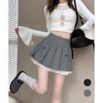 ボックスプリーツスカートミニスカート夏