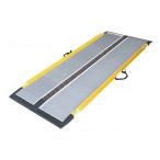 ショッピングいす 在庫あり】軽量 車いすスロープ 折りたたみ 玄関 階段 段差 後付け 車椅子用スロープ 段ない・ス 68 2800 628-200 シコク