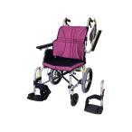 ウルトラシリーズ 車椅子(介助式) エアリータイヤ仕様　NAH-U2W ワイン＜日進医療器＞