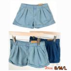  tuck ввод Denim шорты * все 3 размер / автомобиль - кольцо Dungaree короткий хлеб casual женский [ почтовая доставка бесплатная доставка ]