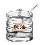 ＃122 ラー油 ガラス カスター＆ディスペンサー 業務用 約65mm