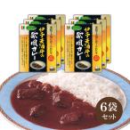 愛媛の特定農家のみが育てた伊予麦酒牛のビーフカレー　伊予麦酒牛の欧風カレー 6食セット 1人前200g 湯せん レンジ対応 常温保存 ビーフカレー レトルト 愛媛県ご当地レトルトカレー 備蓄 ローリングストック