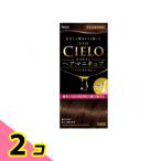 白髪染め ヘアカラー くし ジェル ワンプッシュ CIELO シエロ オイルインヘアマニキュア ナチュラルブラウン 1個 2個セット