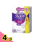 ウィスパーうすさら安心 特に多い時も1枚で安心220cc 18枚入 4個セット