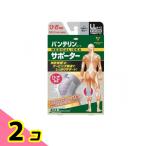 バンテリンコーワサポーター ひざ専用 ゆったり大きめLLサイズ 1枚入 (シルバーグレー) 2個セット