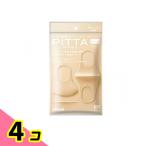 ショッピングピッタマスク PITTA MASK REGULAR(ピッタ・マスク レギュラー) 3枚入 (SOFT BEIGE ソフトベージュ) 4個セット