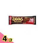 ショッピングプロテインバー SAVAS(ザバス) プロテインバー ミルクチョコレート味 60g 4個セット