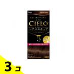 白髪染め ヘアカラー くし ジェル ワンプッシュ CIELO シエロ オイルインヘアマニキュア ナチュラルブラウン 1個 3個セット