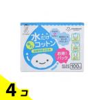 アメジストマタニティ ママとベビーの水だけぬれコットン 100包 4個セット