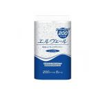 エルヴェール トイレットティシュー シングル 芯なし 200m (×6ロール) (1個)