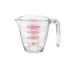 マーナ 目盛りが見やすい計量カップ K649CL クリア 200mL (1個)
