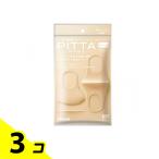ショッピングピッタマスク PITTA MASK REGULAR ピッタ・マスク レギュラー ソフトベージュJ 3枚入 3個セット