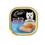 シーザー トレイ おいしいまぐろ味 ささみ・野菜入り ふわふわローフタイプ 100g (1個)