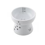 猫壱 猫用食器 ハッピーダイニング 脚付ウォーターボウル ハイタイプ 猫柄 300mL (1個)