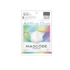 ショッピングマスコード MASCODE マスコード 3Dマスク アクティブデュオ AD L 01シルバーホワイト×グレー紐 7枚入 (1個)
