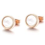 Yahoo! Yahoo!ショッピング(ヤフー ショッピング)カフス 父の日 結婚式 メンズ シェル 白蝶貝 カフスボタン