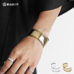 ブレスレット メンズ バングル 大きめ ブレスレッド アクセ シルバー ゴールド サイズ調節可 マイノリティ minority