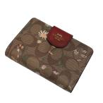 コーチ COACH 財布 レディース 二つ折り財布 花柄 シグネチャー PVC C8730 レディース ブランド アウトレット 店頭展示品 訳アリ