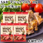 エスビー マジックソルト ミニ バーベキュー BBQ 20g 4袋セット 詰め替え 小分け ミニパウチ ファスナー付き ソルト 塩 しお