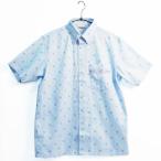 輪宝七宝カットジャガード ボタンダウン 半袖 シャツ [MINSAH] メンズ かりゆしウェア【送料無料】