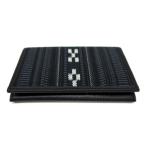 ショッピング名刺入れ ヤッサミ黒  名刺入れ  細マチ革  [MINSAH]