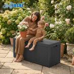  наружный место хранения шкаф водонепроницаемый атмосферостойкий 380L большая вместимость размер ширина 123× глубина 57× высота 62cm веранда * двор для большой место хранения сад держатель bench контейнер 