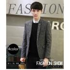 テーラードジャケットメンズテーラードジャケットブレザースーツチェック柄長袖ビジネス紳士用通勤アウターjacket細身春秋冬