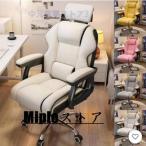 ゲーミングチェア 社長椅子 オフィスチェア 座椅子 白 デスクチェア 360度回転昇降機能 リクライニングチェア 肉厚座面 事務椅子 在宅ワーク 勉強 仕事