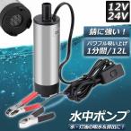 水中ポンプ 12V 24V 小型 ウォーターポンプ 12L/min バッテリークランプ 電動 ポンプ ケーブル 3ｍ スイッチ式 強力 給油 給水 排油 排水