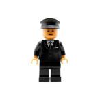 レゴ シティ バス運転手（黒スーツ）スマイル - ミニフィグ (3m4)【メール便可】