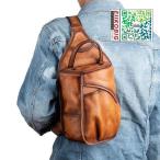 【特価】ボディバッグ メンズ 　2way 　斜め掛け　ショルダーバッグ 自転車　鞄 レザー　ワンショルダー カジュアル 機能性