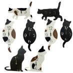  кошка стена настенные часы класть часы симпатичный орнамент класть кошка Cat CLOCK ручная работа товар outlet коробка загрязнения есть распродажа конец 