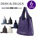 DEAN & DELUCA ショッピングバッグ　ホワイト エコバッグ 折りたたみ式 コンパクト ディーン＆デルーカ お買い物バッグ トートバッグ 携帯便利