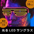 光る LEDサングラス LEDメガネ 電飾 シャッターサングラス ライブ 動画配信 フェス ダンス 仮装 コスプレ パーティーグッズ